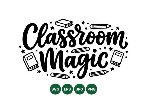 Classroom Magic School Design: Elegant Graphics for Education-Themed Branding