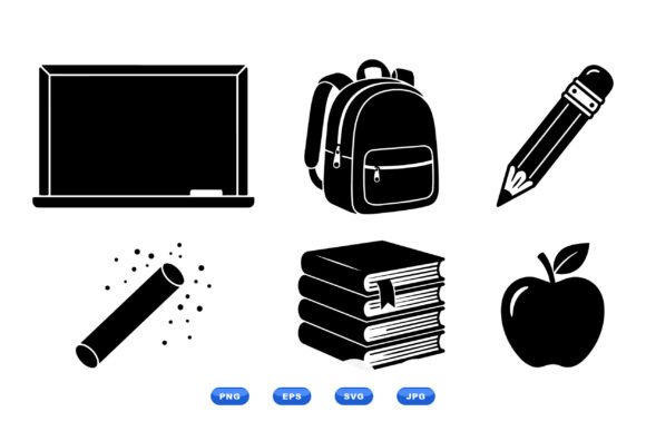 h1School Classroom Icon Pack: A Versatile Graphics Set for Education-Themed Digital Products/h1