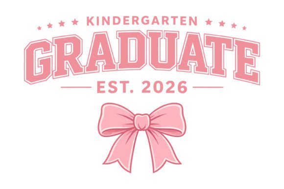 Kindergarten Graduate 2026 T-Shirt Design – A Playful Graphic for Seasonal Merchandise