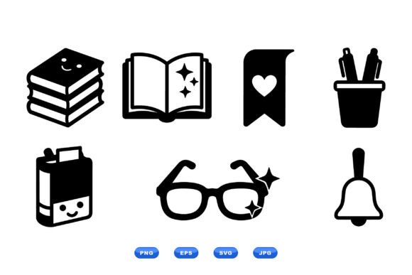 School Icons SVG Collection: Crafts & Graphics for Playful Branding