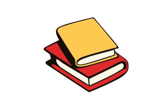 Stack of Books: A Crafts-Inspired Graphic for Education & Learning Visuals