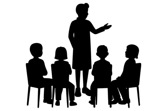 Teacher Instructing Children: Embroidery Review